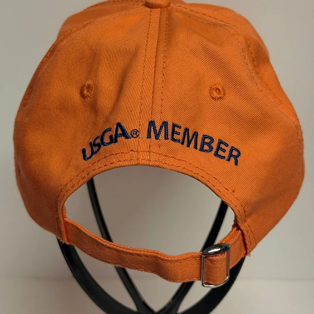 2015 U.S. Open Chambers Bay Golf Hat Adjustable Orange USGA Member - Picture 4 of 8